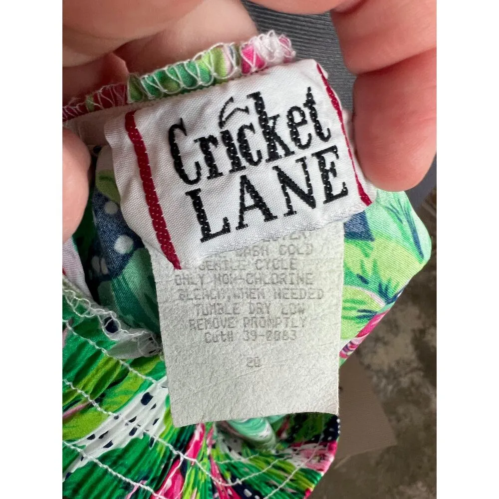 high waisted shorts bermuda floral green pink 1980s Barbiecore - Image 7