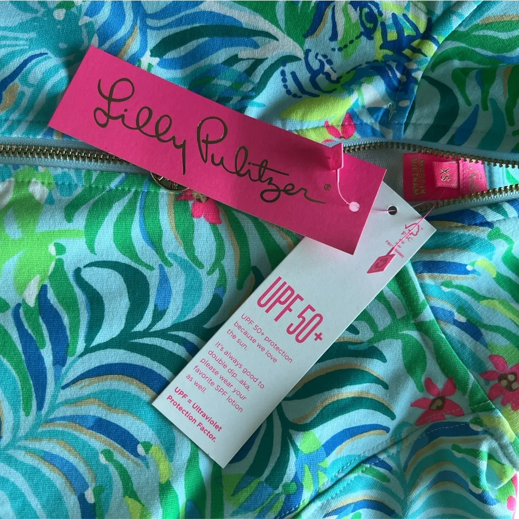 NWT Lilly Pulitzer UPF 50+ Skipper Popover size‎ XS - multi Via Parigi-MSSRP $98 - Image 3