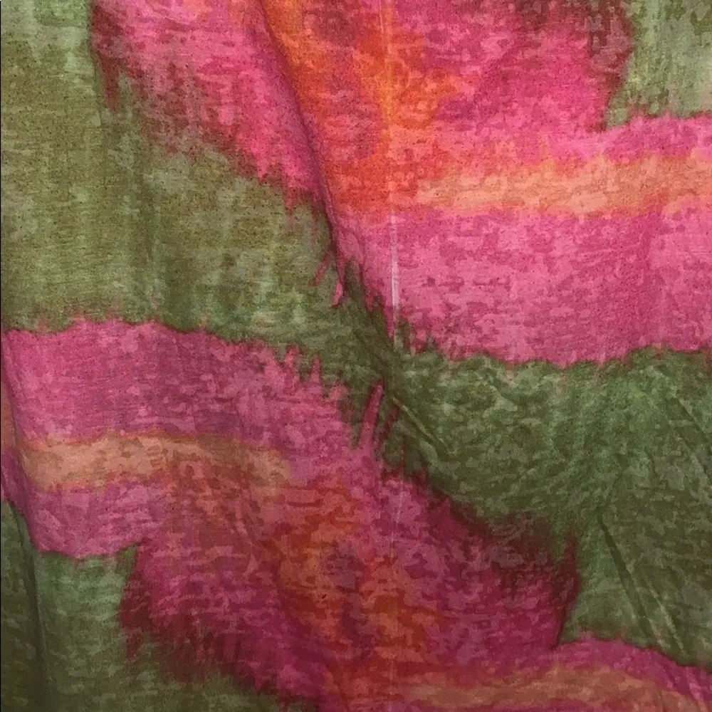 Pink & Green Striped Tie Dye Size M - Image 2
