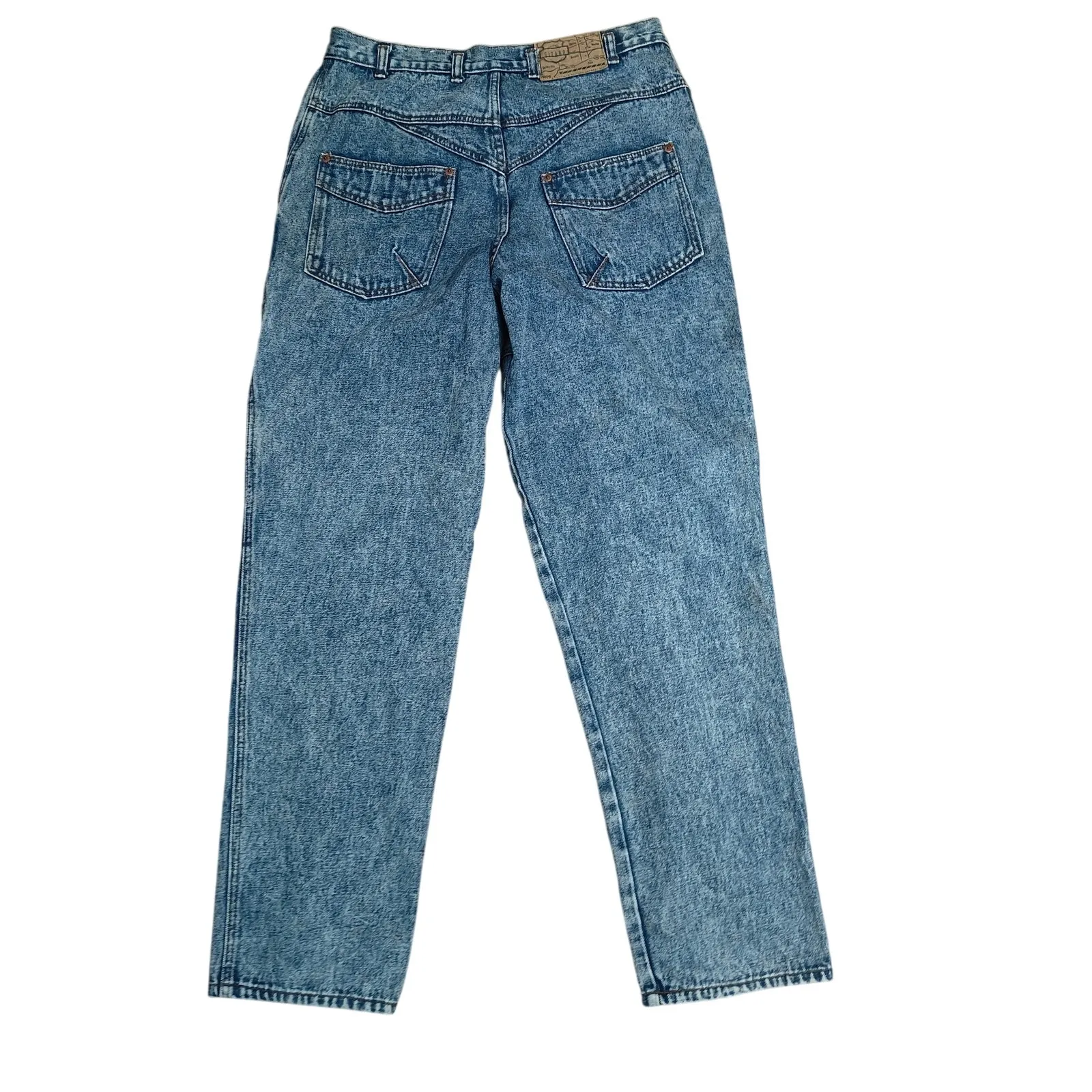 Vintage 90s Gitano Freeway Acid Wash Cargo Jeans Womens 34 Blue - Image 5