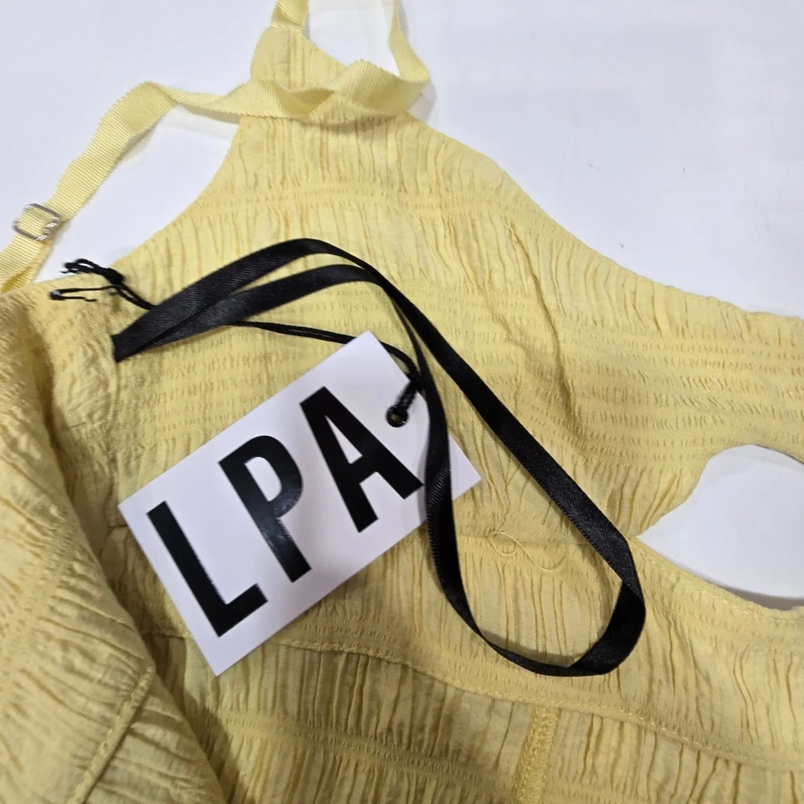LPA Camille Dress in Butter Yellow XS - Image 12