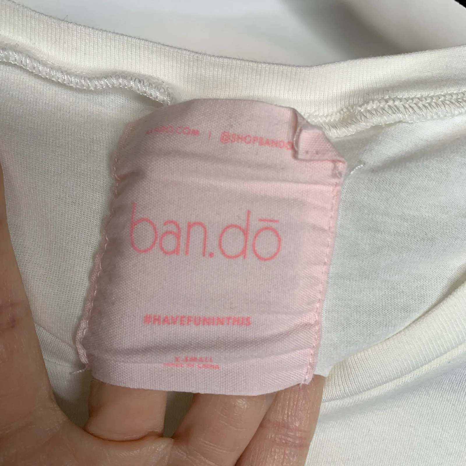 bando OUT OF OFFICE Graphic T Shirt Sz XS - Image 8