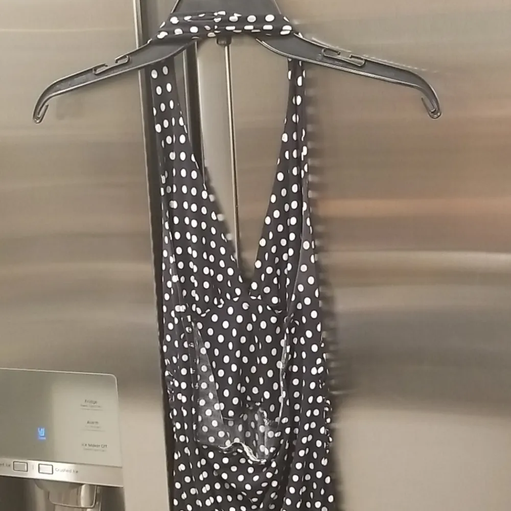 polka dot halter dress forever 21 💕FOREVER💕 Polka Dot Halter Dress ~ Black & White Size M - $45