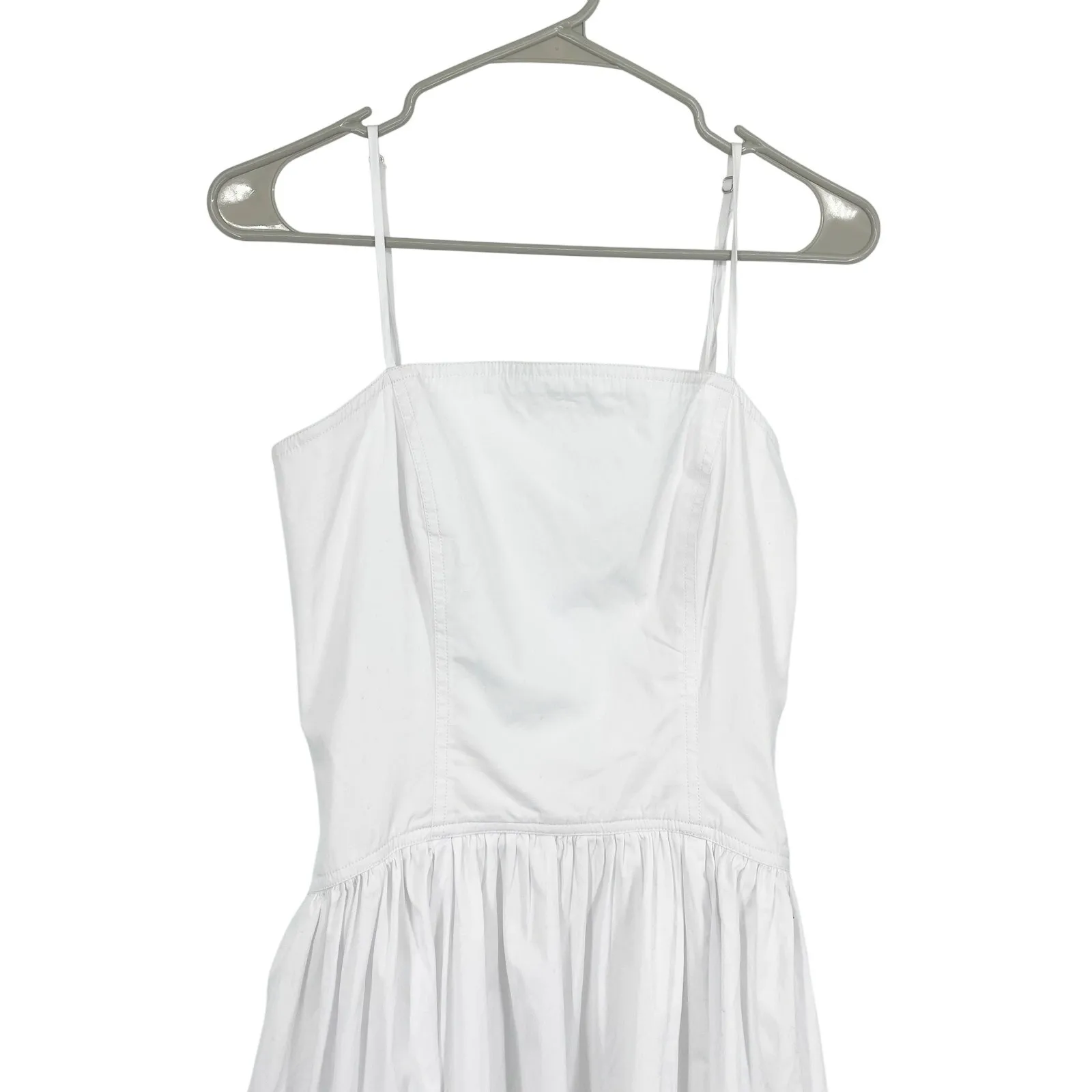 Madewell Poplin Seamed Maxi Dress in White Size 2 NWT Bridal Engagement Wedding - Image 7