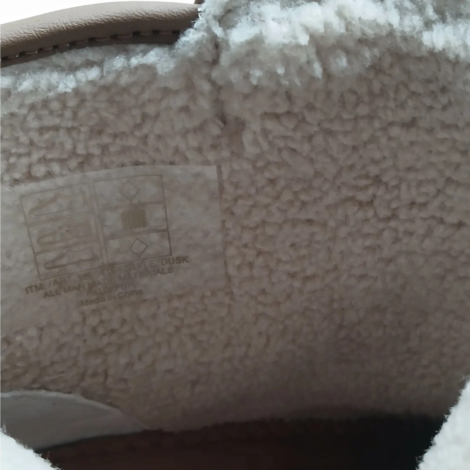 Khombu Women's Ankle Boots Size 8M Brown Faux Leather Sherpa Fleece Lined Hiking - Image 7