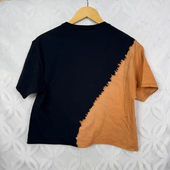 ACDC Size M High Voltage Rock and Roll 1976 Bleached Crop Tee‎ - Image 4