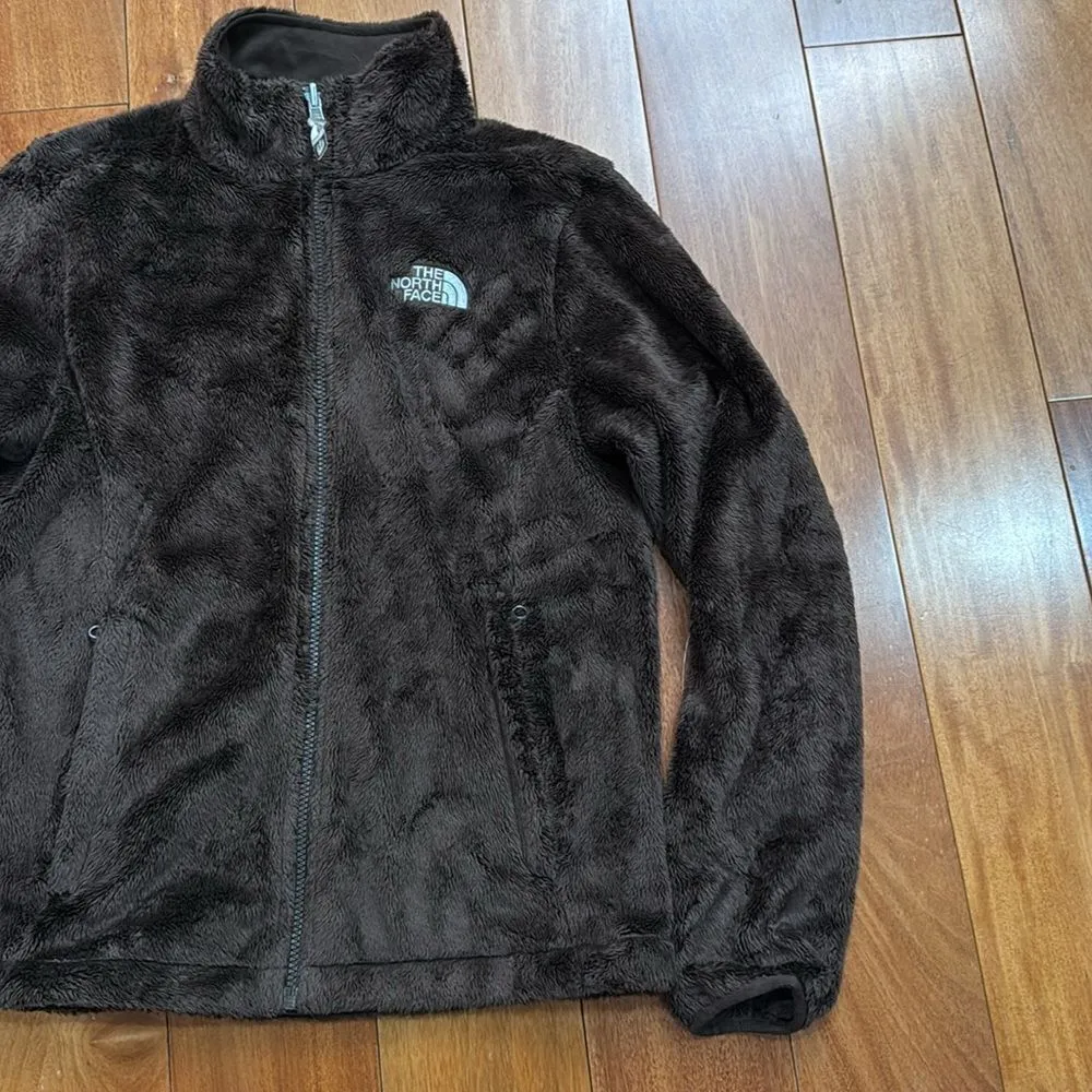 The North Face Women’s Brown Furry Osito Full Zip Jacket size M - Image 3