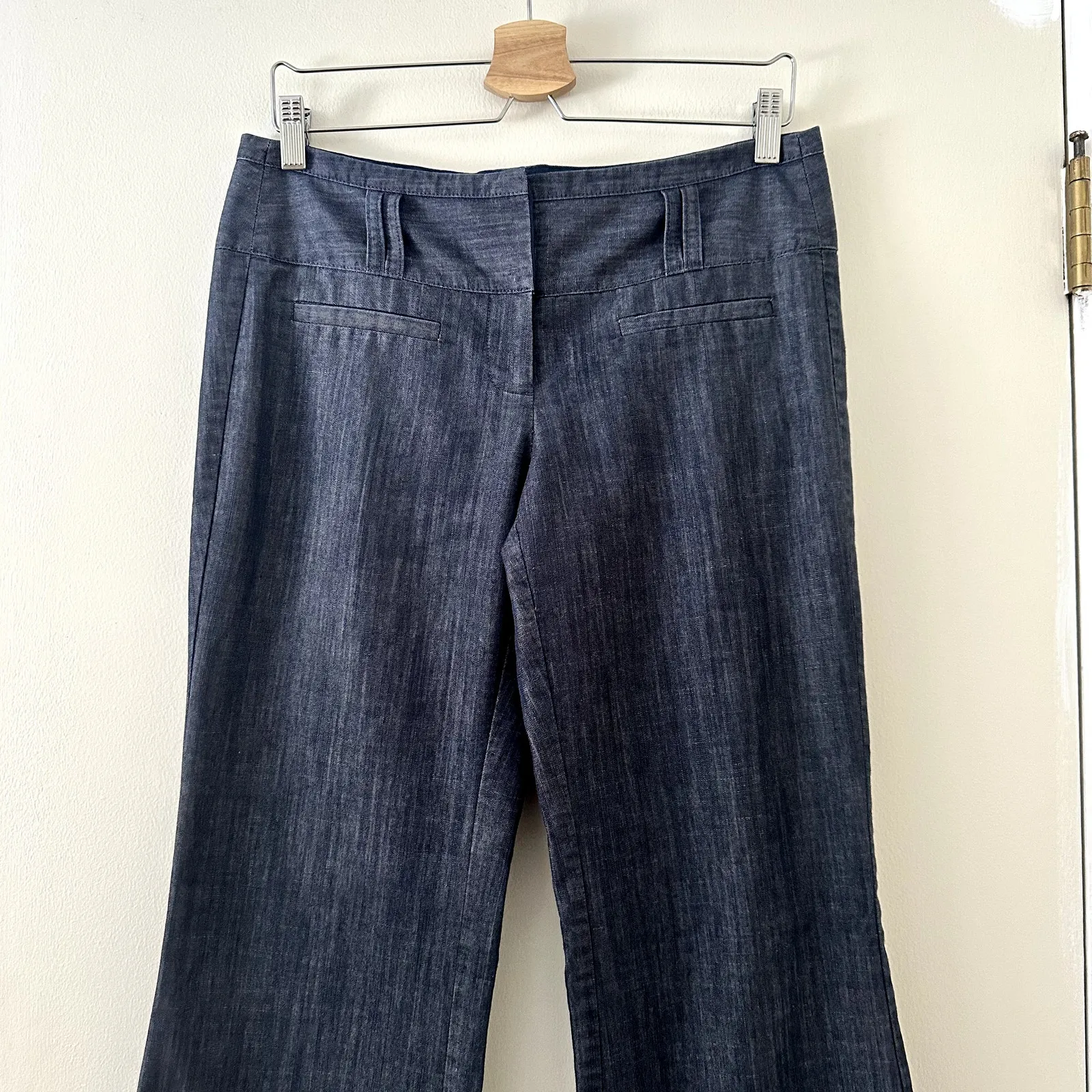 Tracy Evans Y2K Chambray Dress Pants Sz 8 Blue - Image 2