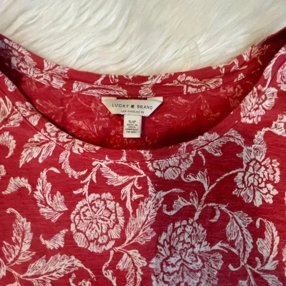 Lucky Brand orange/white tunic S/P - Image 2