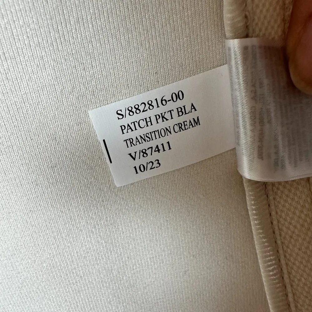 BANANA REPUBLIC Patch Pocket Blazer Transition Cream Size 12 - Image 9