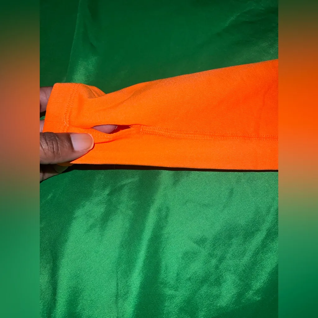 Nike Pro Combat Orange Women's High Neck Sweater size XS - Image 4