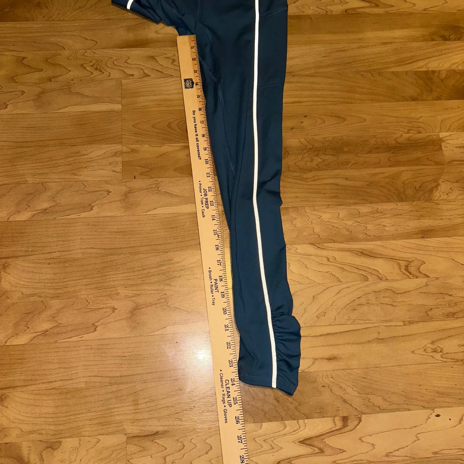 Free People Movement Skyline Blue Stone Leggings XS High Rise Ruched - Image 4