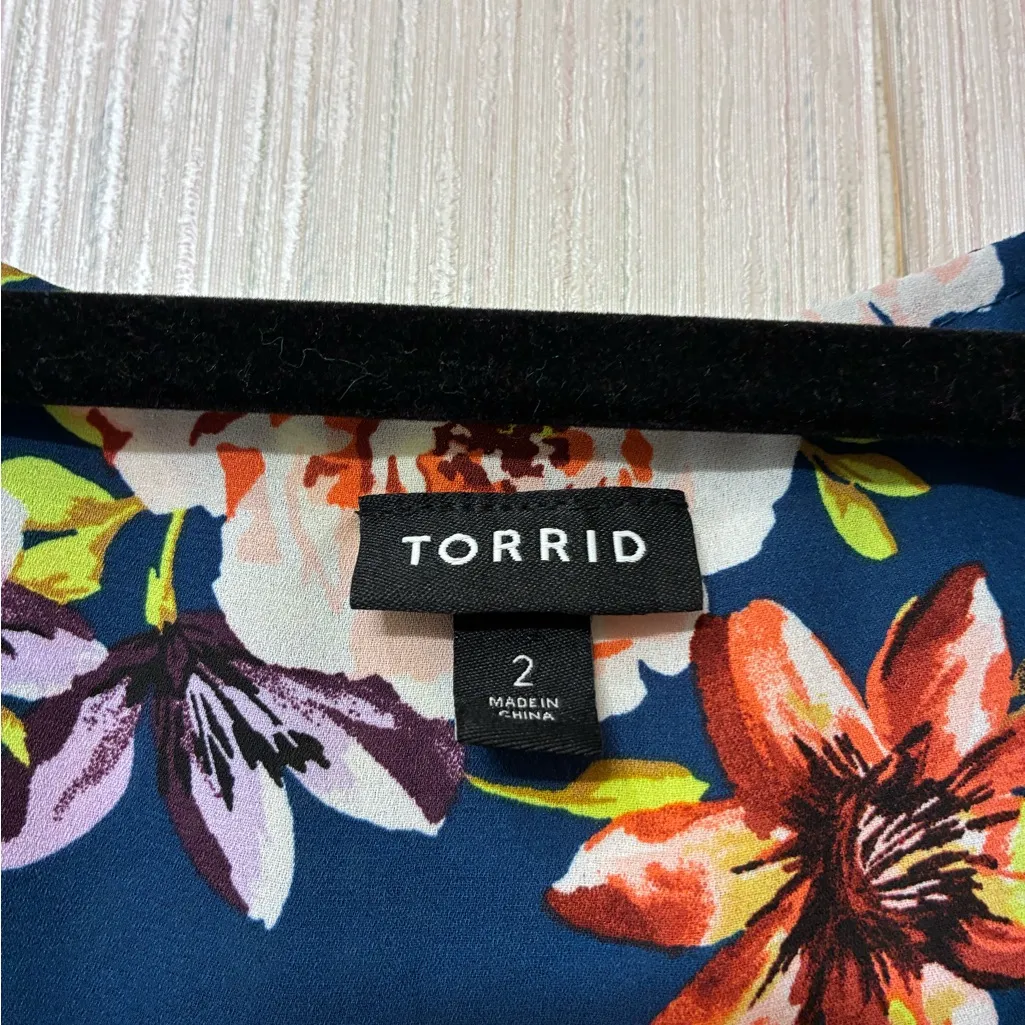 Torrid Plus Size 2 Blouse Bundle (2X/2XL) - Flowy, Floral & Paisley Print Tops - Image 7