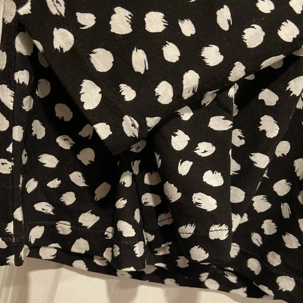 NWOT J. Crew Size XXS Black White Cotton Long Sleeve Turtleneck Pullover Top - Image 3