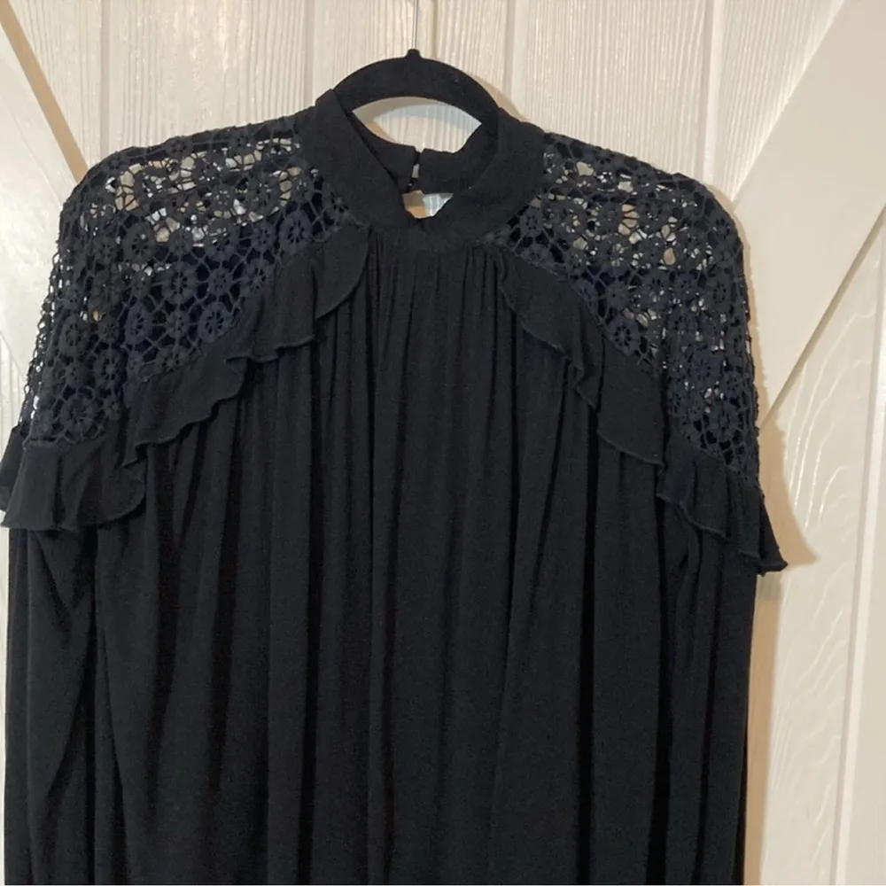 Free People Little Bit Of Love Lace Inset Blouse - Image 7