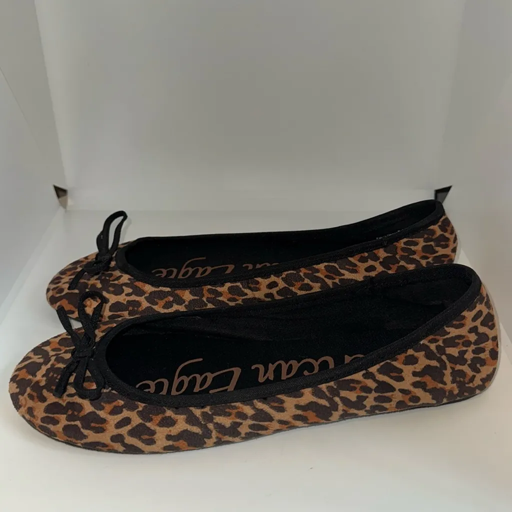 AMERICAN EAGLE LEOPARD BALLET FLATS Women’s 7.5 Brown & Black - Image 3