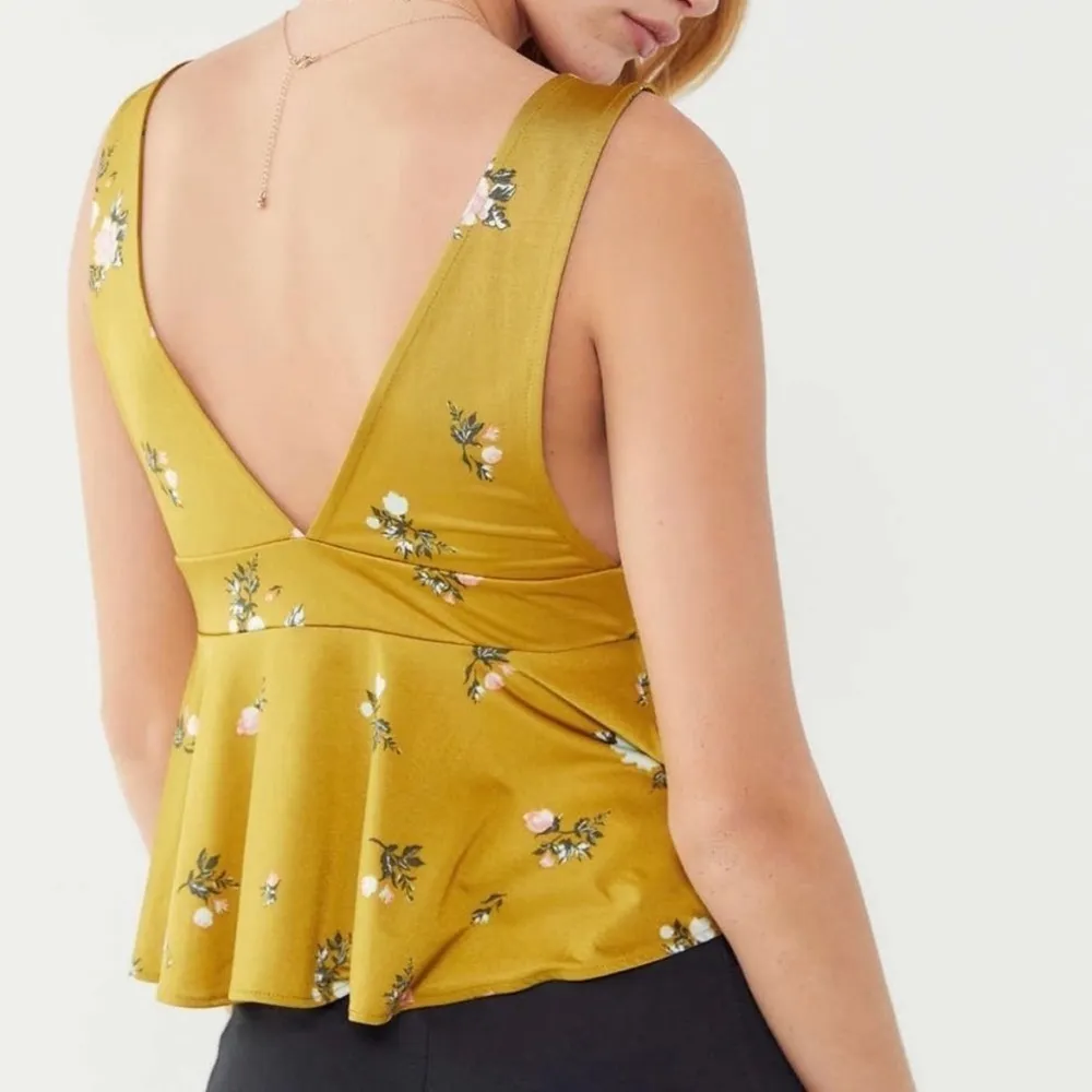 Urban Outfitters Heloise Plunging Peplum Top - Image 2