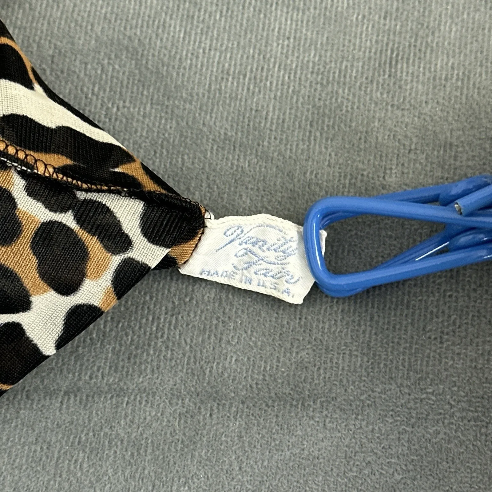 Vintage Vanity Fair Leopard Print Tricot Half Slip Medium Nylon Zig Zag Hem - Image 8