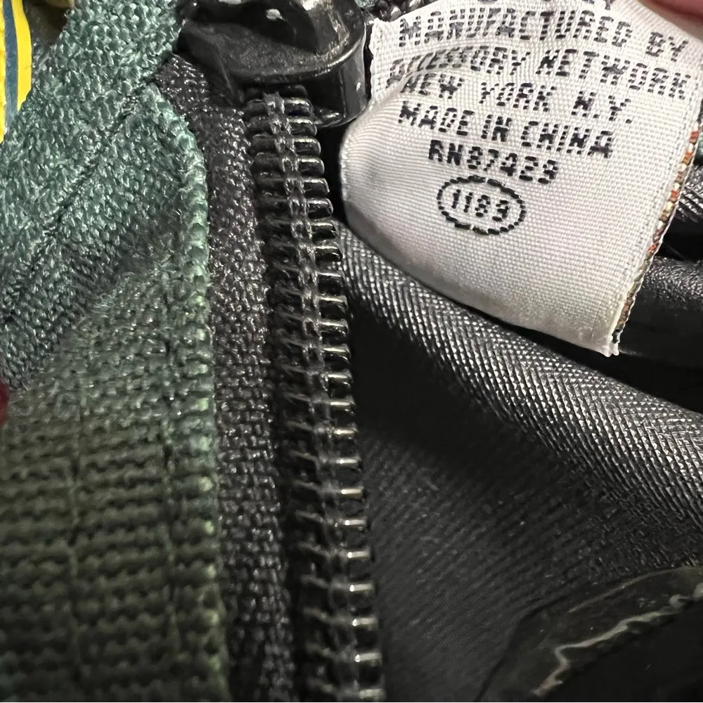 Vintage Disney Mickey Unlimited Mini Backpack Hunter green burgundy navy 90s - Image 12