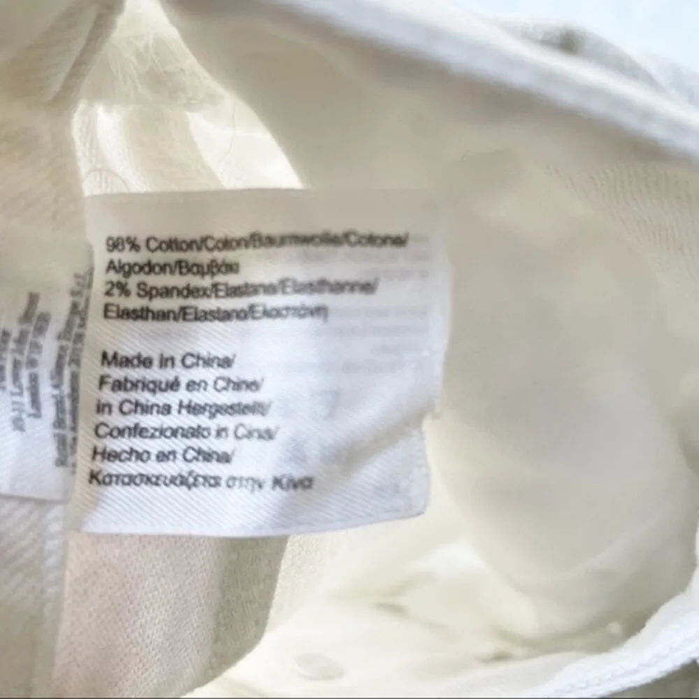 Brooks Brothers 1818 White Straight Leg Jeans Classic Preppy Denim Womens Size 4 - Image 8