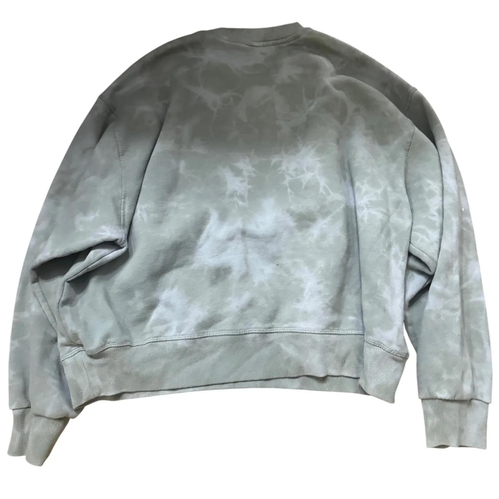PacSun Sweatshirt Womens Small Green Tie Dye Pullover Long Sleeve Casual Top - Image 2