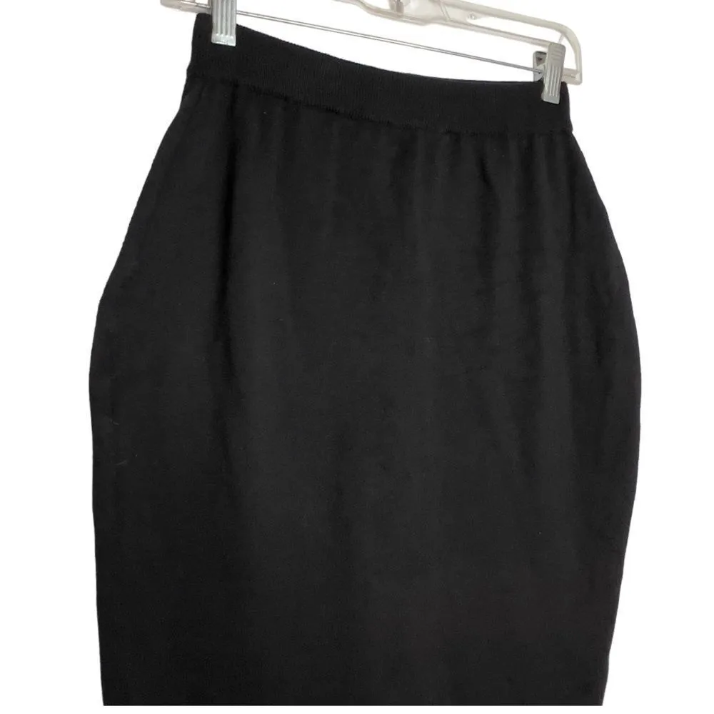 Vintage Outlander Studio Wool‎ Blend Sweater Skirt Black Size M - Image 3