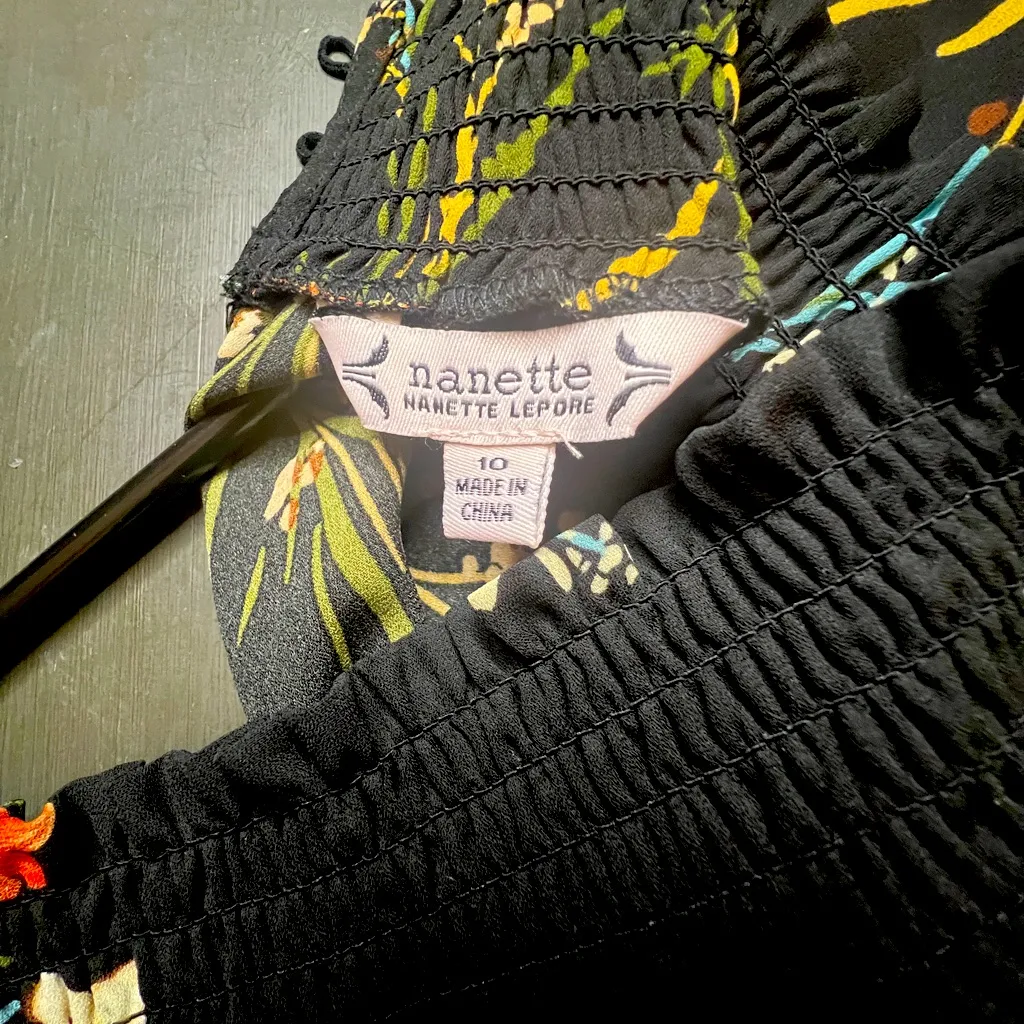 Nanette Black and Red Long Sleeve Sundress - Image 4