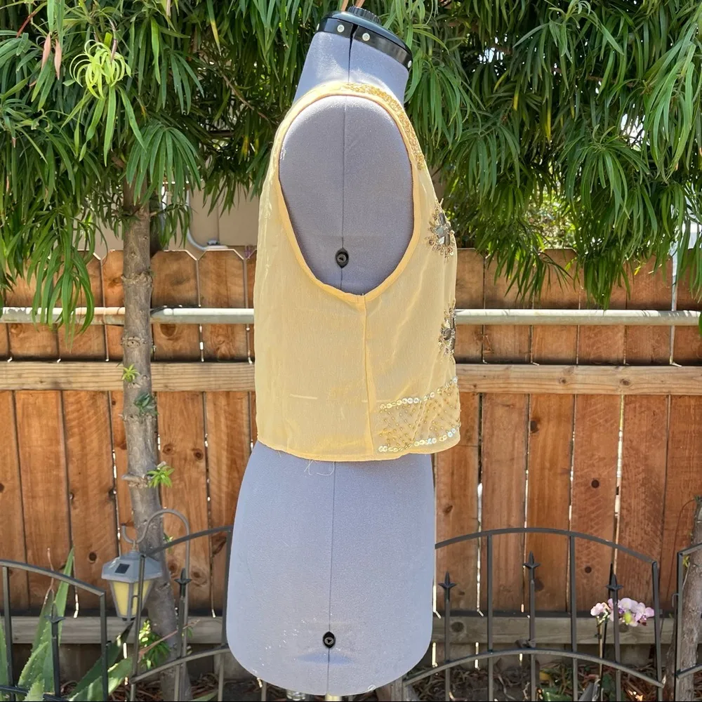 Tramp Embellished Sleeveless Crop Top size M Size M - Image 5