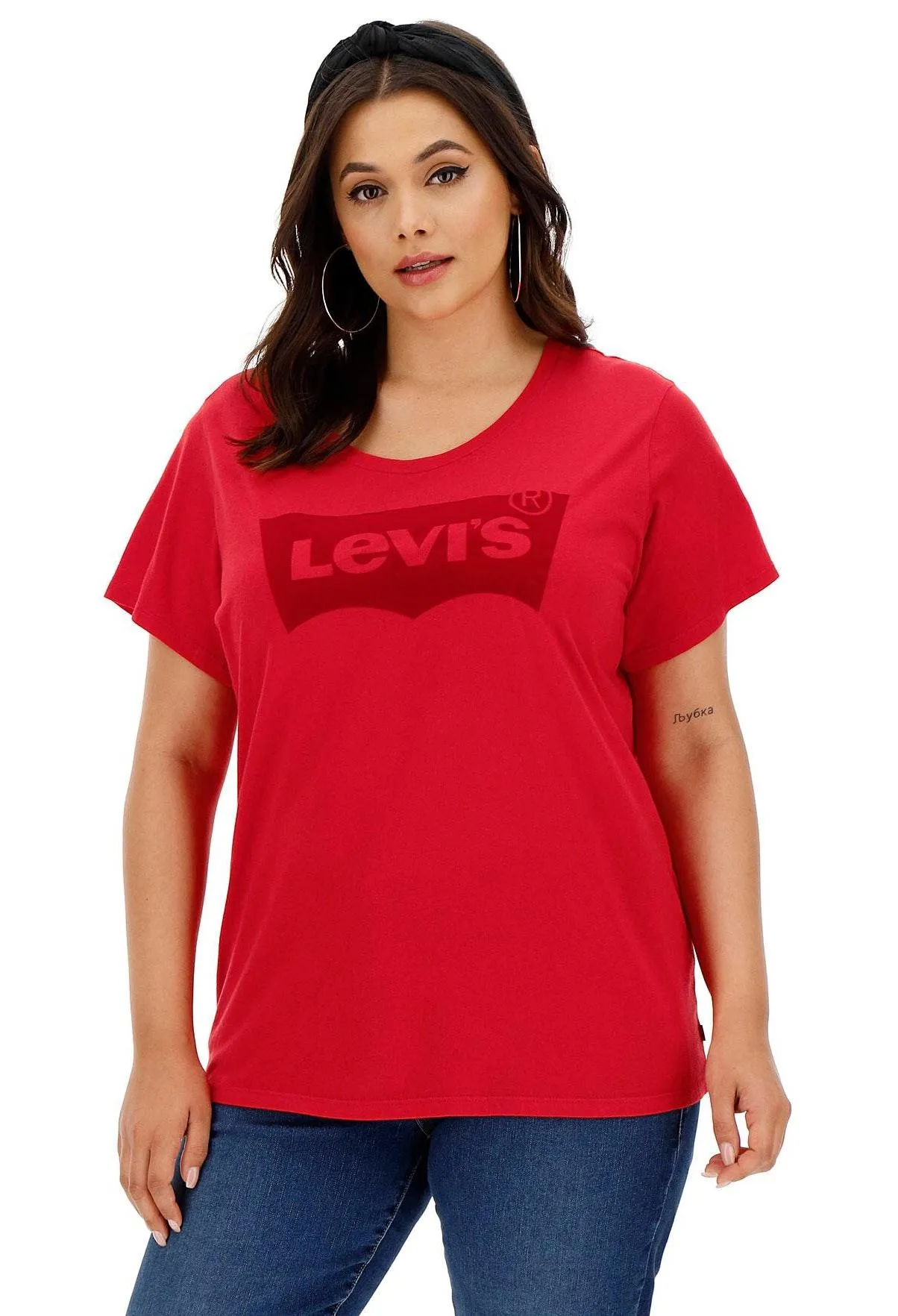 Levi's | Perfect Red T-Shirt with Batwing Logo - Image 2