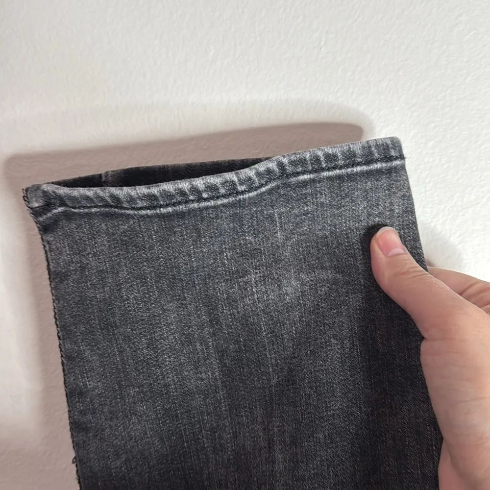 White House Black Market Tuxedo Sequin Striped Straight cropped jeans Size 10 - Image 8