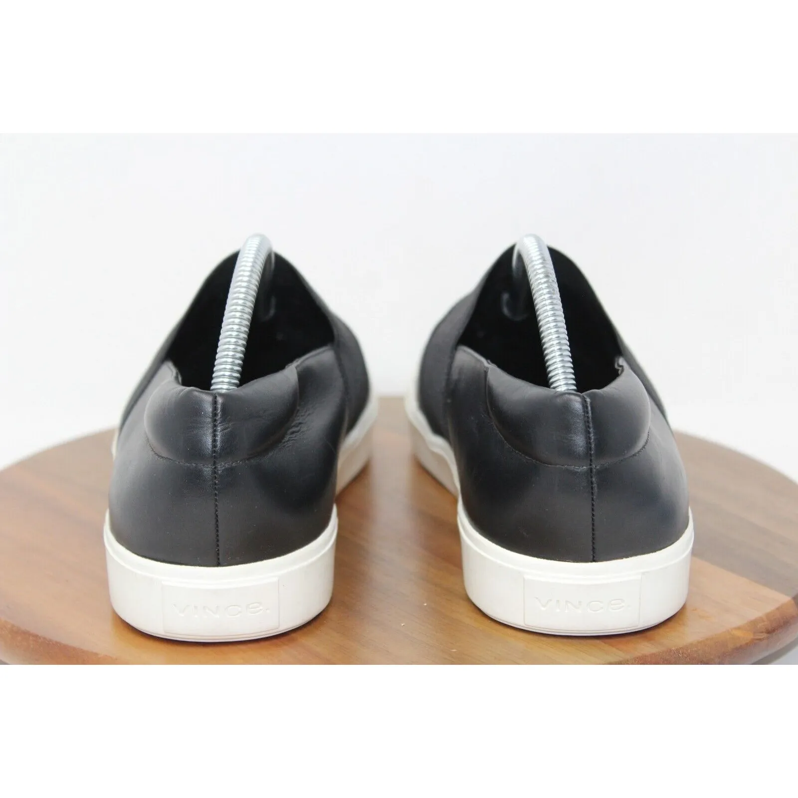 Vince Sneaker Womens Leather‎ Corbin Slip on Black Shoe Size 11.5 M US 41.5 EU - Image 5