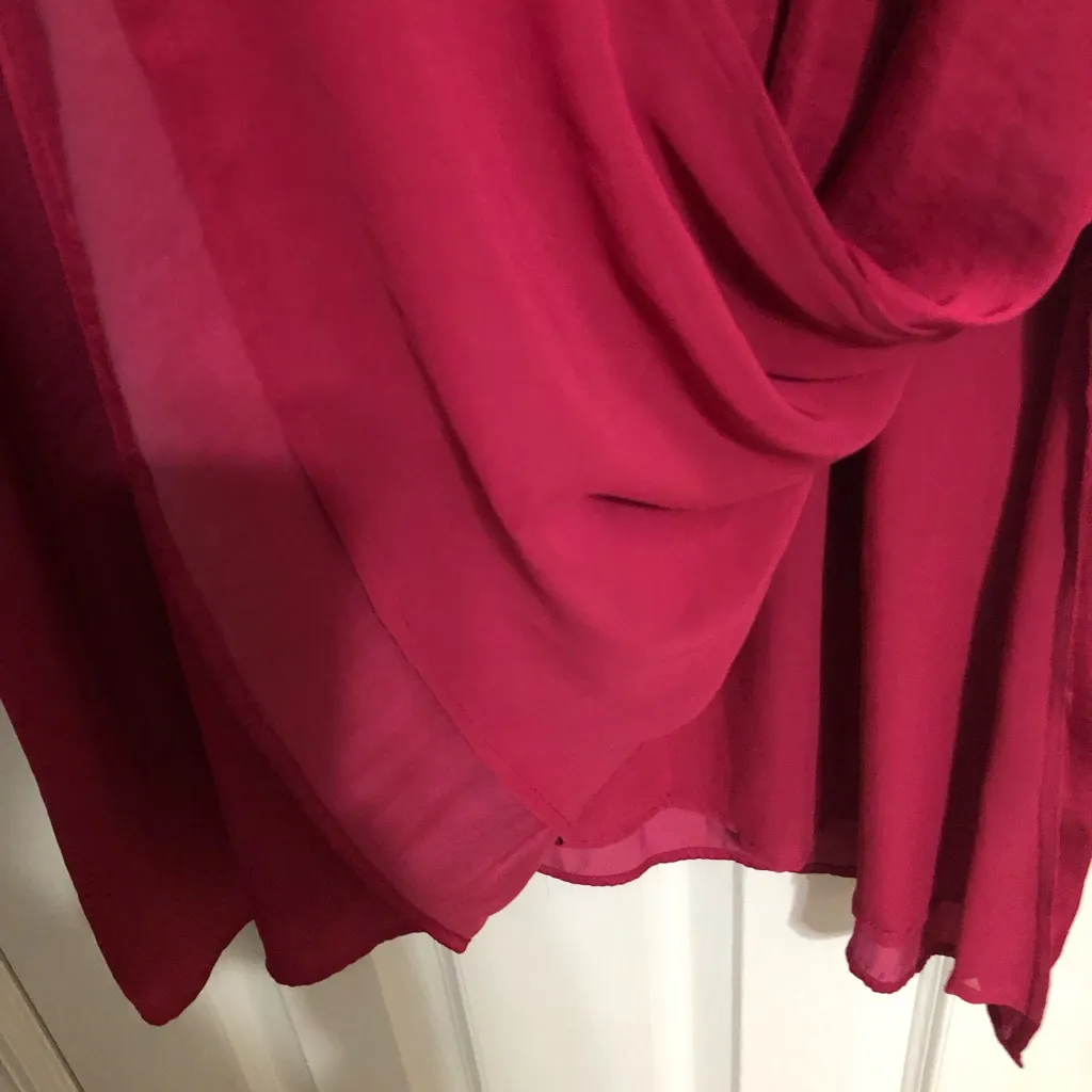 Vince‎ Camuto NWT pink silky side slit dress summer oasis women’s plus size 2X - Image 14