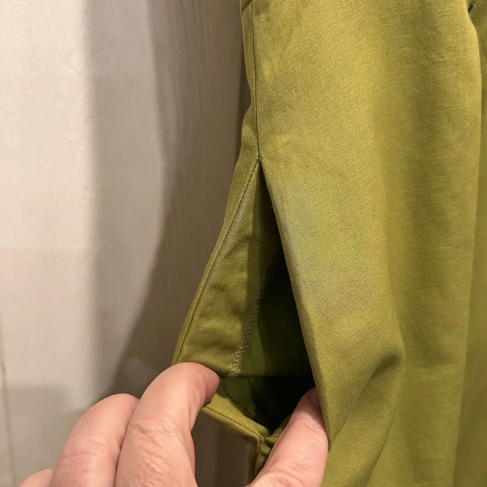 J. Crew Women's‎ Chartreuse Green Strapless Sheath Dress 8 Cotton Spring Formal - Image 3