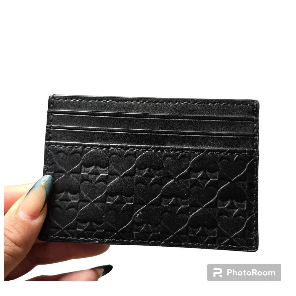 Kate Spade Black Graham Penn Place Embossed Card Case - Image 2
