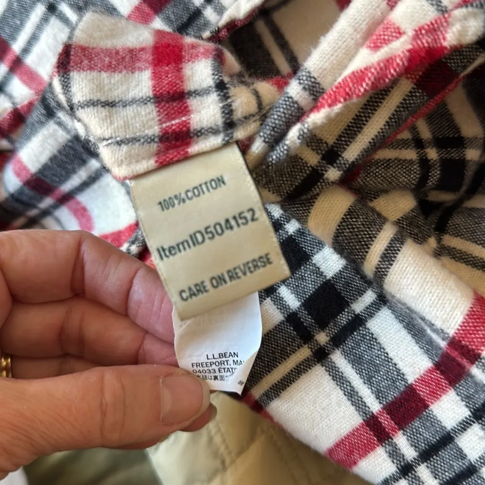 LL Bean Heritage Chamois Button Down Flannel Shirt - Image 8