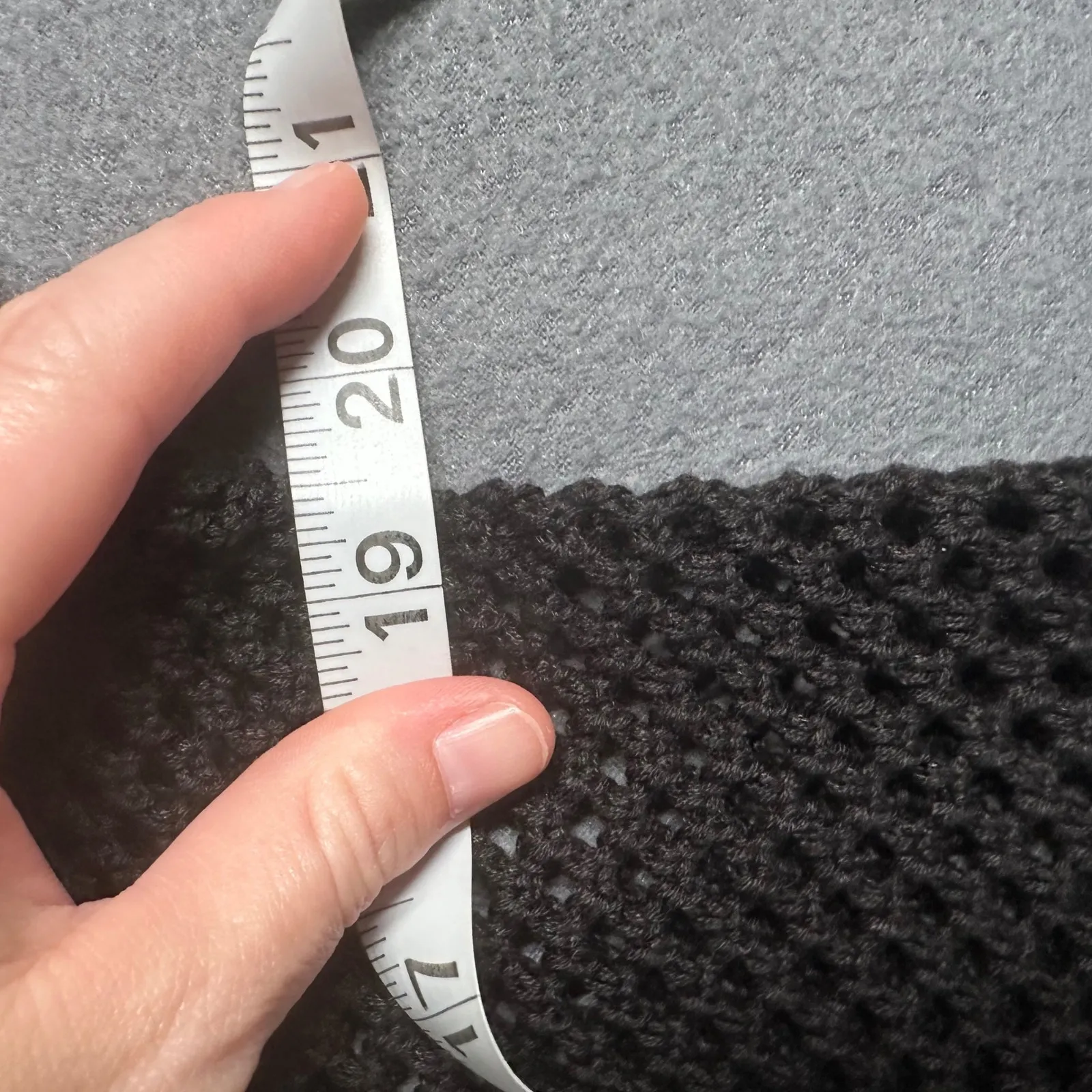 Time and Tru Womens S/M Black Crochet Ruana Open Front Cover Up NWT - Image 12