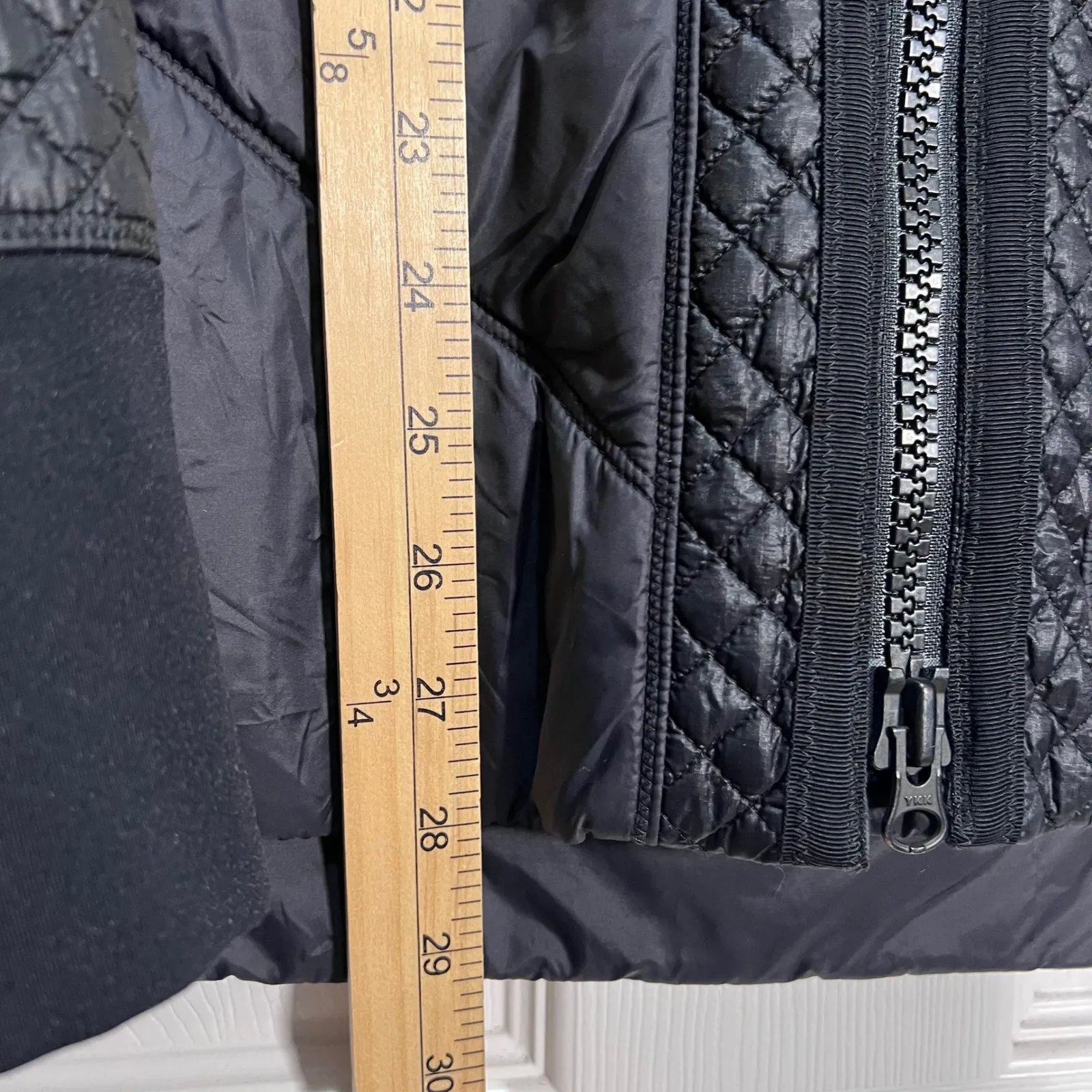 Athleta Women's Black Quilted Hooded Jacket Coat Puffer 1X Plus Size Fall Winter - Image 8