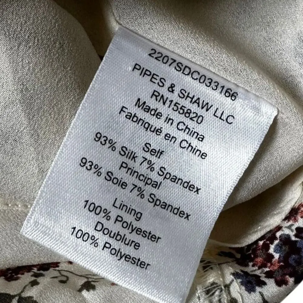 Veronica Beard Ecru Floral Mac Silk Blend Midi Skirt Women Sz 8 MSRP $598 | 8-12 - Image 5