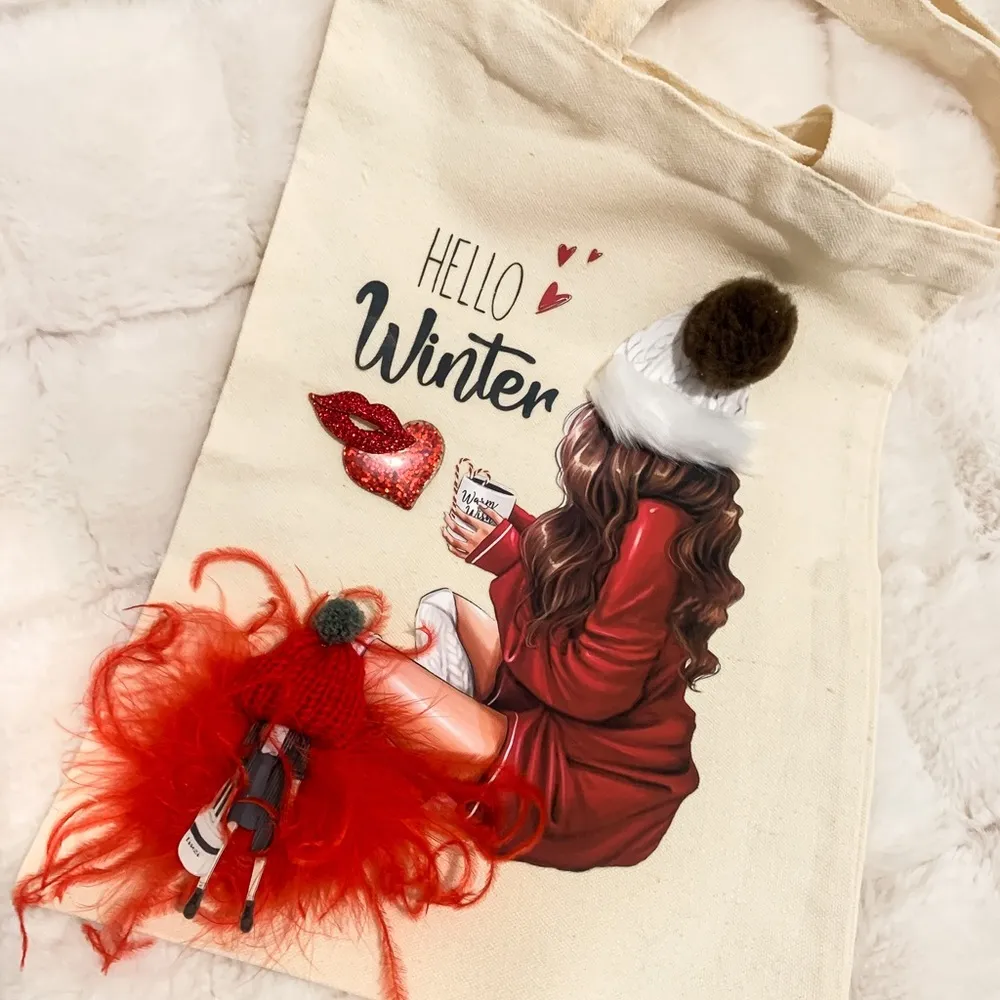 Decorative 3D Canvas Bag - Image 3