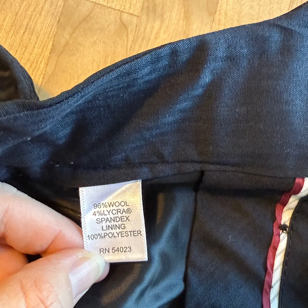 Banana Republic Jackson Fit Stretch Wool Mid-Rise Woven Career Dress Pant Trouse - Image 8