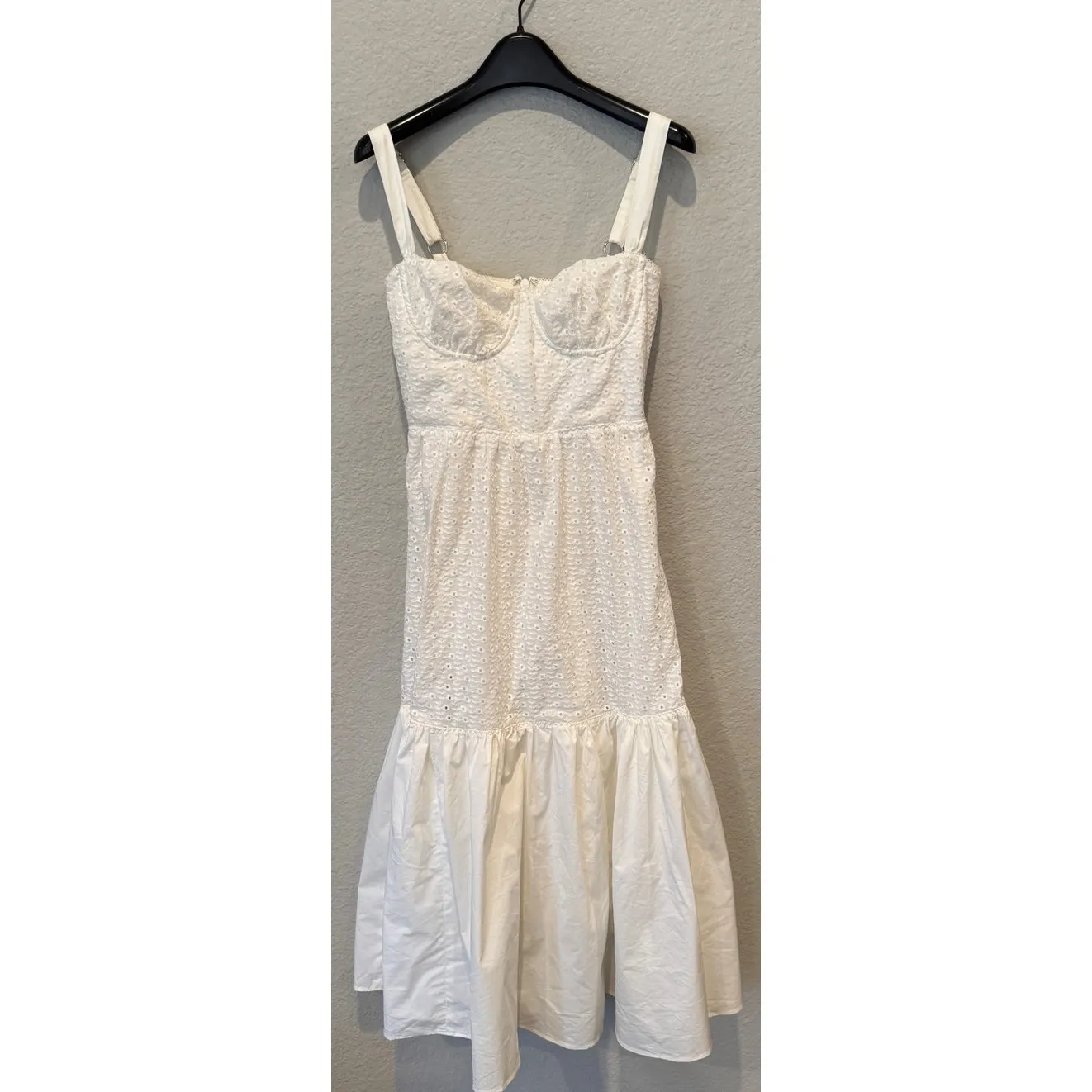 HOUSE OF CB Elia Floral Stretch Cotton Blend Corset Sundress Size Small - Image 14