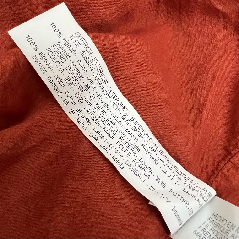 Zara Openwork Embroidered Terracota Mini Dress Size Large Blogger Favorite - Image 9