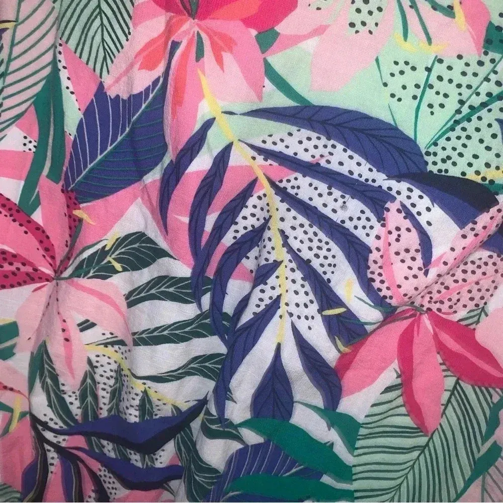 Ann Taylor LOFT Jungle Safari Hawaiian Luau Cruise Maxi Dress - Image 3