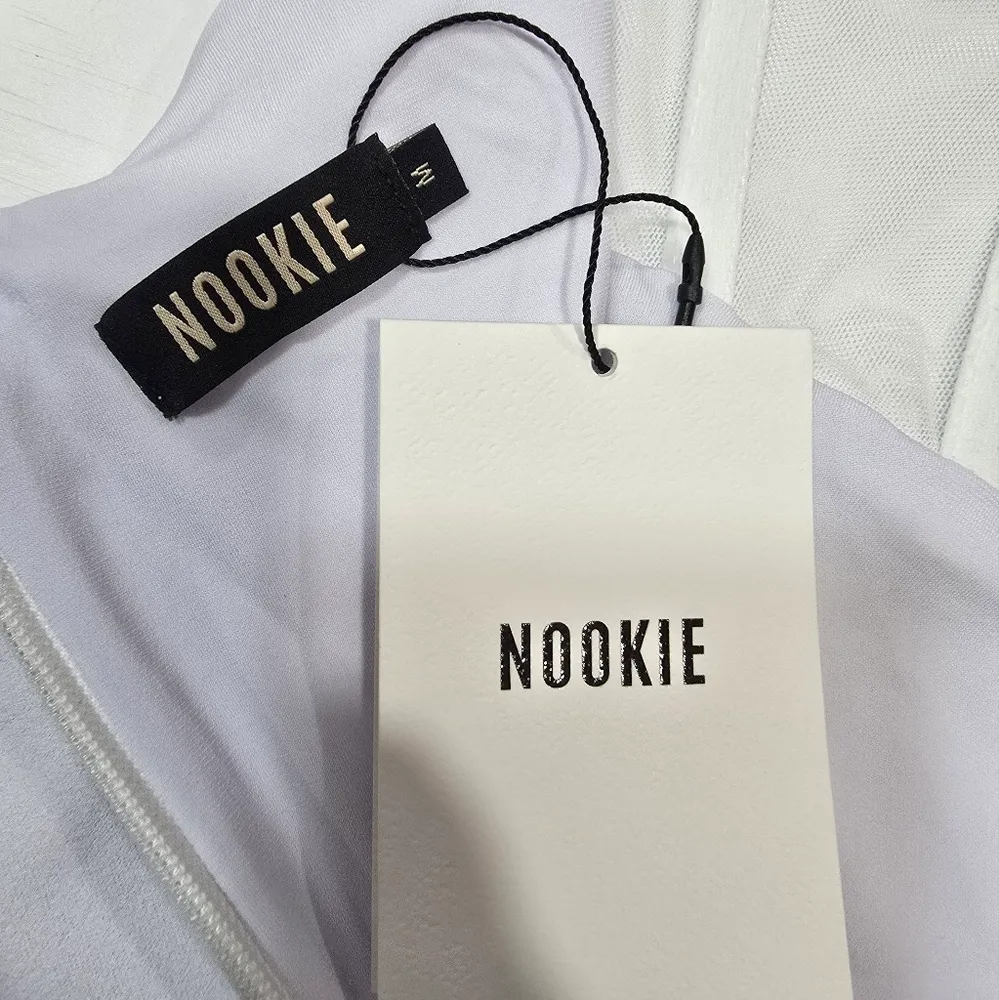 Nookie Sade Mesh Gown in White - Image 12