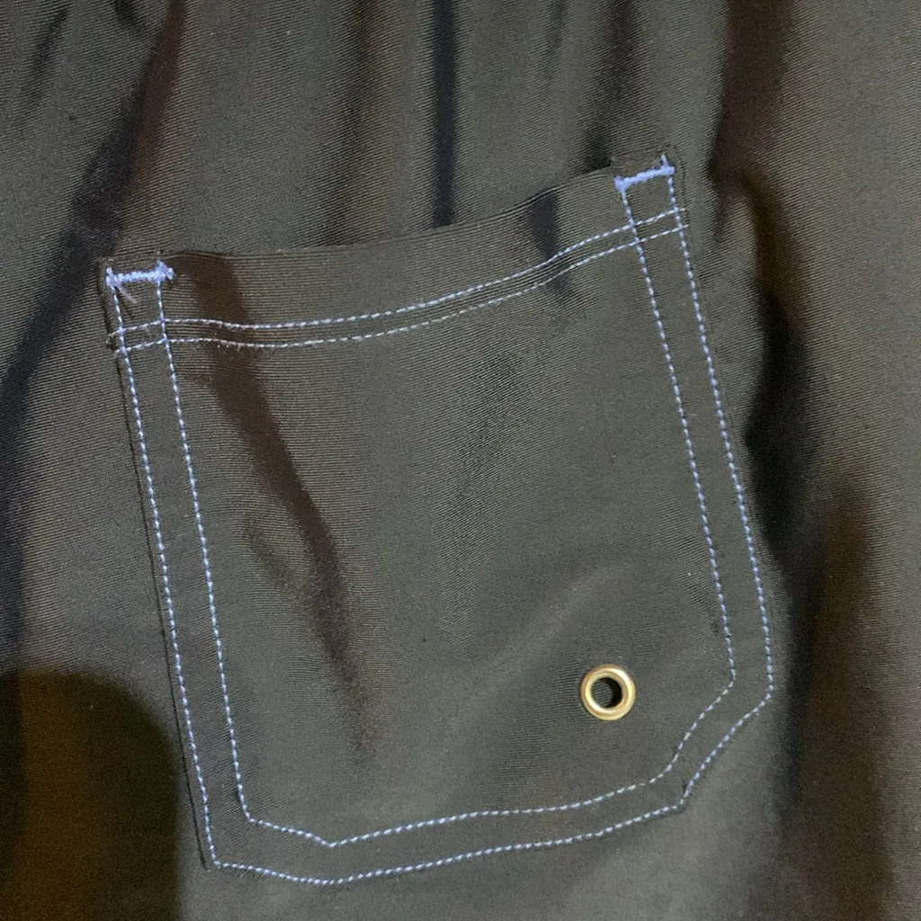 Free Country Women's Black Shorts with Blue Pattern - Image 3