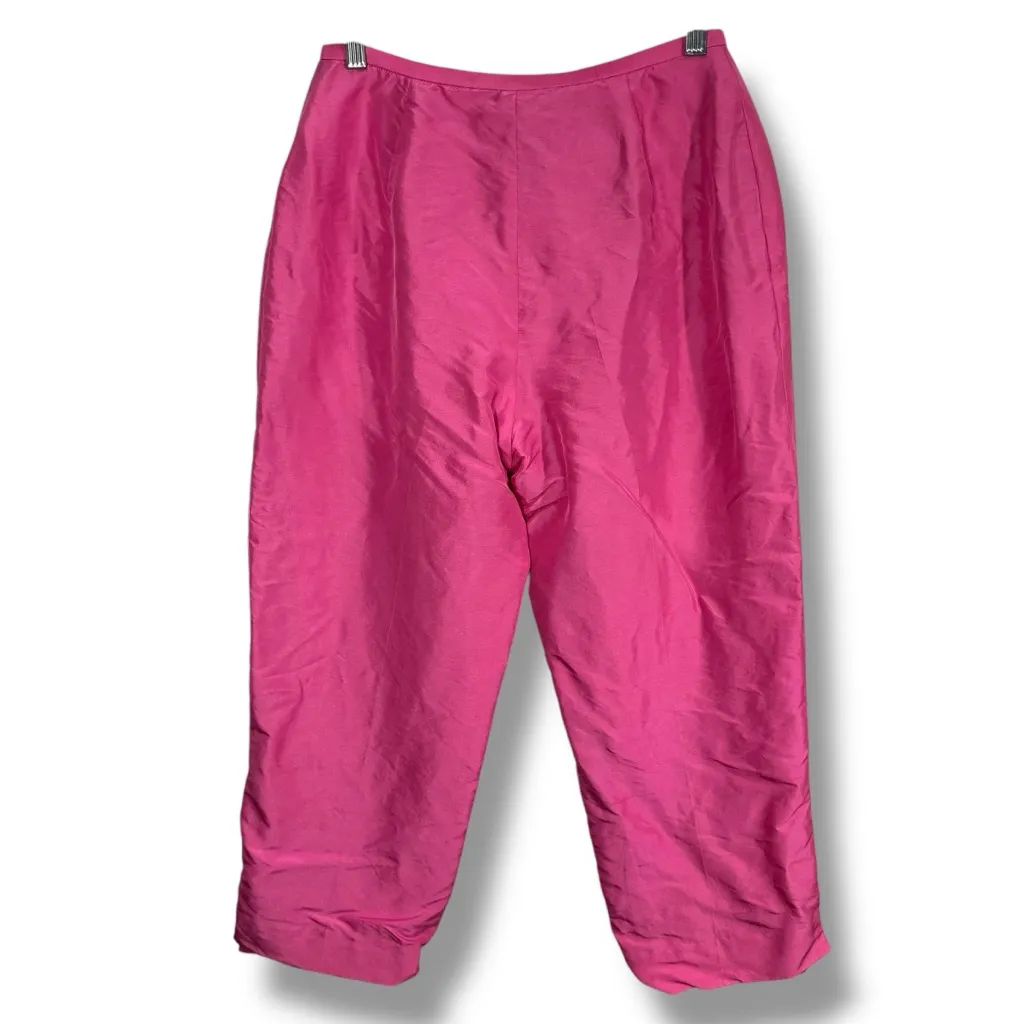 Lauren Ralph Lauren Pink Silk Pants Size 8 - Image 8