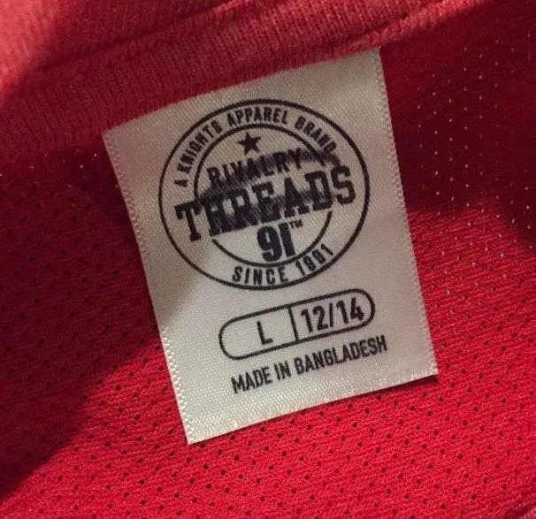 NWOT Ole Miss Rebels V Neck Tee T Shirt Top New Large Red - Image 5