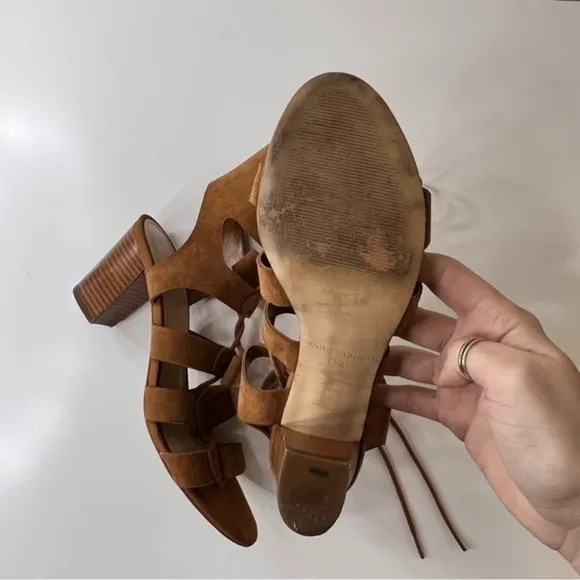 Marc Fisher Paradox Gladiator Lace Tie Sandals Size 6.5 Boho‎ Lace Up strappy - Image 2