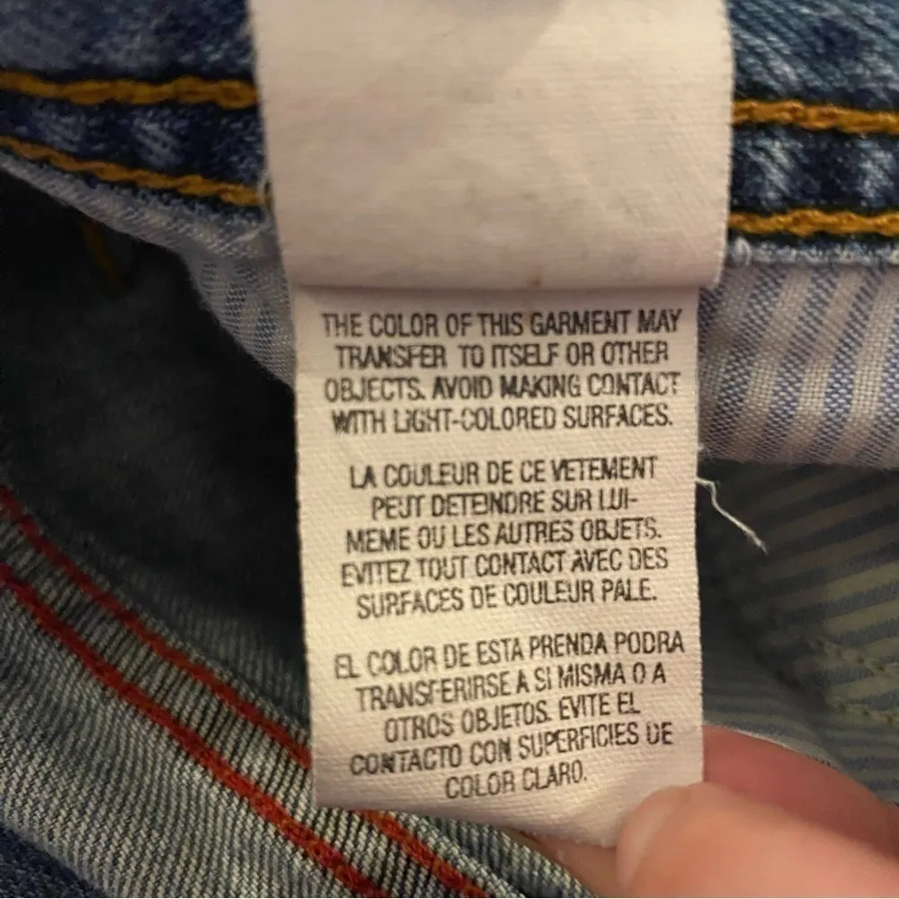 Vintage Y2K Tommy Hilfiger Straight Leg Denim Jeans Indigo 14 Inseam A - Image 5