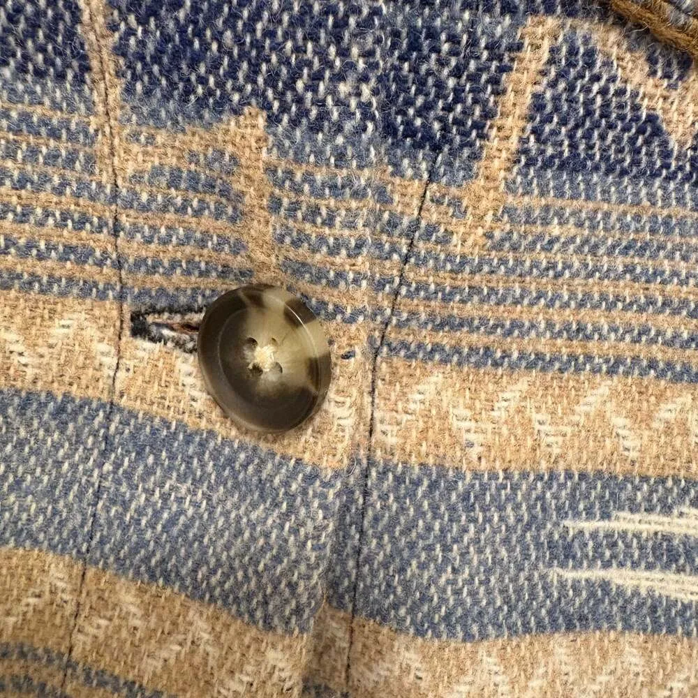 Idyllwind  women’s medium woven aztec jacket / shacket boho - Image 12